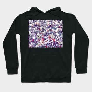 Eyeballs, skulls and patterns Hoodie